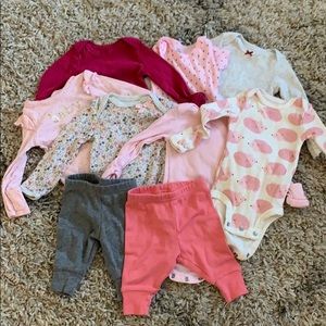 Onesies pants newborn bundle Carter’s